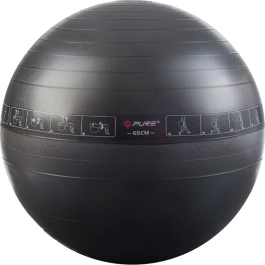 Pure2Improve Treningsball 65 cm svart Pure2Improve Treningsball 65 cm svart
