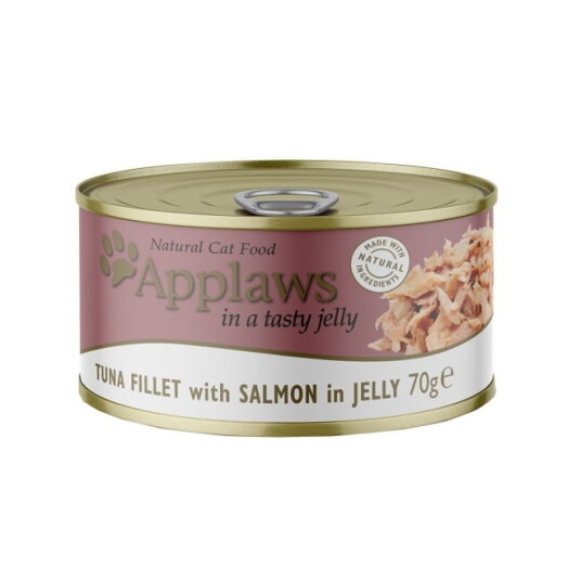 Applaws Tuna Fillet With Salmon In Jelly 70 G Applaws Tuna Fillet With Salmon In Jelly 70 G