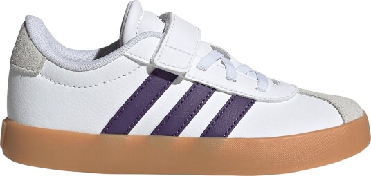 Adidas Performance Sko   VL Court 3.0 El C   Ftwwht/Violet/Gum3   Adidas Performance   31   Sko Hvit Lilla