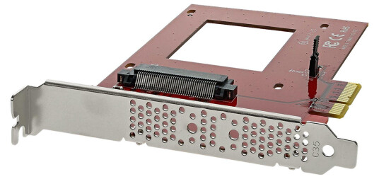 STARTECH "U.2 to PCIe Adapter for 2.5"" U.2 NVMe SSD - SFF-8639 - x4 PCI Express 3.0"