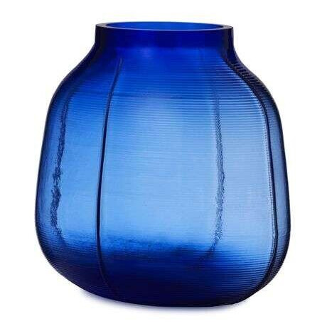 Normann Copenhagen - Step Vase H23 Blue Normann Copenhagen