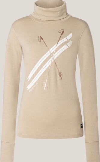 super.natural Women´s Kryssede Ski Roll Neck W. Pepper/f. White/mountain Trail Gl/f. White M