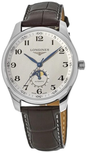 Longines Herreklokke L2.919.4.78.3 Master Sølvfarget/Lær Ø42 mm
