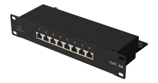 Renkforce Rf-4870828 8 Porte Netværk-Patchpanel 254 Mm (10) Cat 6A 1 U Med Stik
