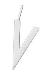 Design Letters Archetype Charm 16 mm Silver A-Z V