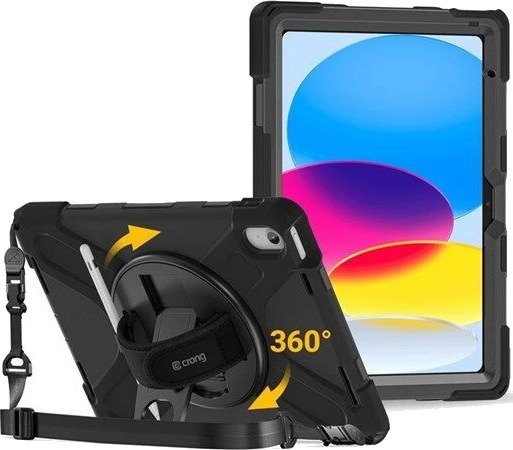 CRONG Defender Plus - Rugged Case iPad 11" A16 (2025) / 10.9" (2022) - black