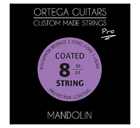 Ortega MAP-8 Strengesett 8-str. Mandolin Coated Phosphor Bronze