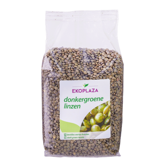 Ekoplaza Mørke Grønne Linser Øko 500gr Ekoplaza Mørke Grønne Linser Øko 500gr