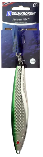 Sølvkroken Jensen Pilk Sølv / Grønn 300gr Sølvkroken Jensen Pilk Sølv / Grønn 300gr