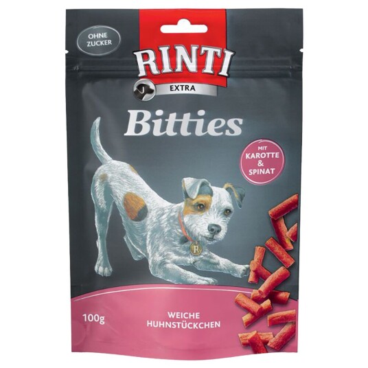 Rinti Extra Bitties 100 G Gulrot & Spinat