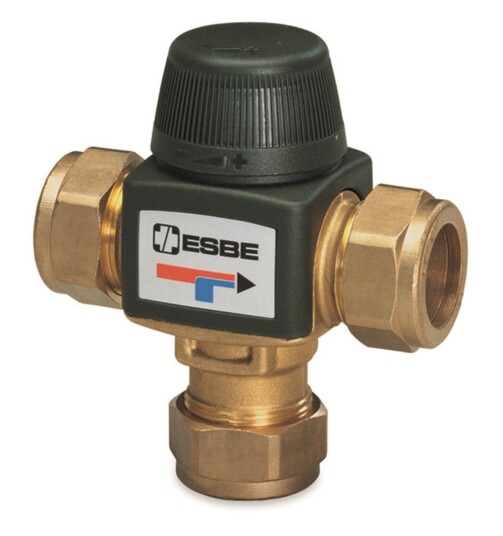 ESBE VTA313 Blandeventil med klemringkobling 15 mm Installasjon ESBE VTA313 Blandeventil med klemringkobling 15 mm Installasjon