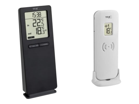 TFA LOGOneo Termometer digital svart TFA LOGOneo Termometer digital svart