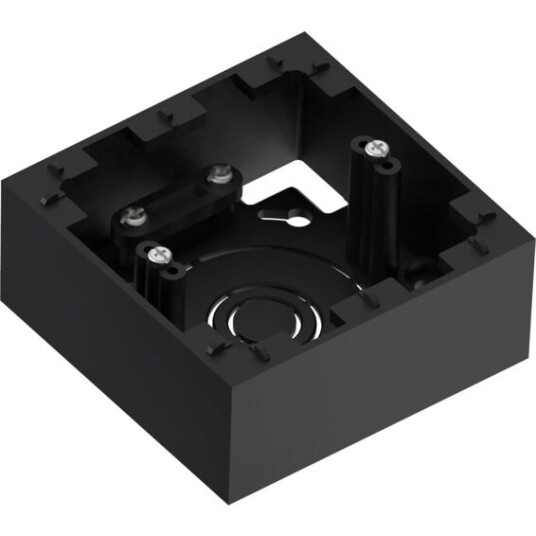 Namron Edge Kappe Enkel Sort 35mm