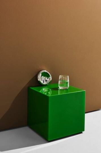 Pastill Pop kube i farget glass 35x35 cm 1646707-05-0