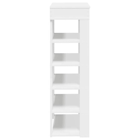 Skohylle hvit 60x30x98 cm konstruert tre 8721158649546 Skohylle hvit 60x30x98 cm konstruert tre 8721158649546