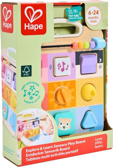 Hape Hape Explore & Learn Sensory Play Board MULTI One Size