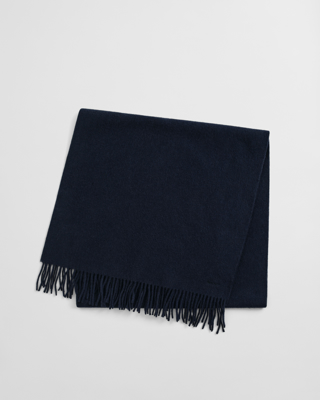 GANT Wool Woven Scarf - Navy - ONE SIZE GANT Wool Woven Scarf - Navy - ONE SIZE