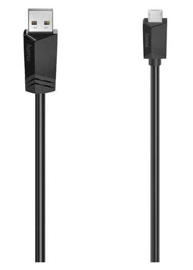 Hama Kabel Micro-USB 2.0 480 Mbit/s 1,5m Svart