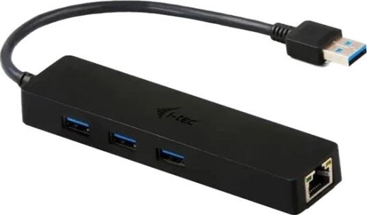 i-tec Advance USB 3.0 Slim Dokkingstasjon 3x USB-A Gigabit Ethernet Svart