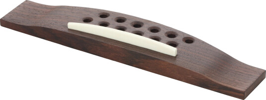 Grover B 3378 - Pin Style Guitar Bridge W/plastic Saddle, 12-String - Rosewood Grover B 3378 - Pin Style Guitar Bridge W/plastic Saddle, 12-String - Rosewood