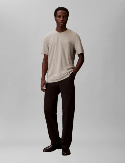 Calvin Klein Ss Tech Interlock Crewnk Tee Grey S