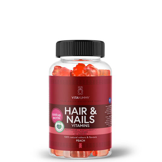 Hår & Naglar Persika 60 Gummies Hår & Naglar Persika 60 Gummies