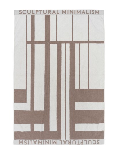 Kristina Dam Studio Minimal Towel Cotton Beige Kristina Dam Studio BEIGE/OFF-WHITE 100X150CM