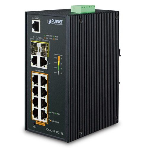 PLANET IP30 Industrial L2/L4 8-Port