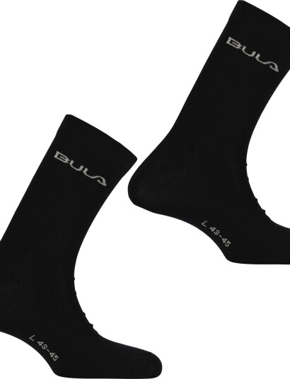 Bula 2Pk Light Wool Sock - Black - 37-39