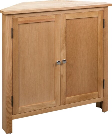 vidaXL Hjørneskap 80x33,5x78 cm heltre eik vidaXL Hjørneskap 80x33,5x78 cm heltre eik