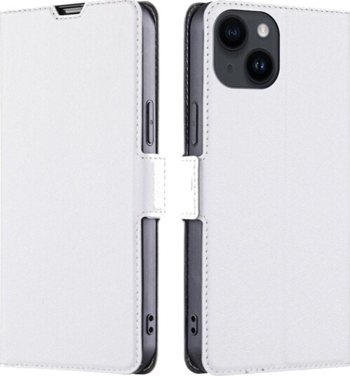 Trolsk Lommebokdeksel med Stativfunksjon Hvit (iPhone 15)