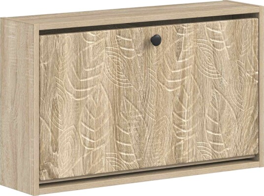 vidaXL Vegghengt skoskap DELFT 71 x 17 x 43 cm Konstruert tre
