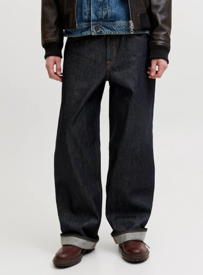 Jack & Jones Jjidave Jjclassic Selvedge Am 633 St Ln Silver 30 x 34