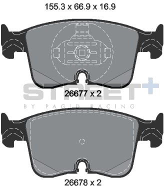 PAGID Racing T8231SP2001 Bremseklosser