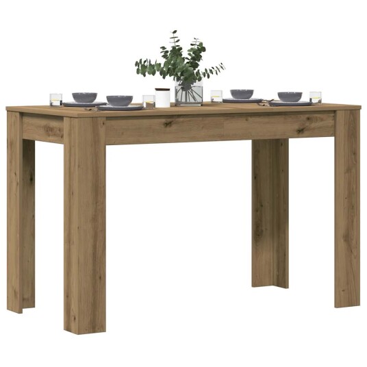  Spisebord artisan eik 120x60x76 cm konstruert tre 8721158434364
