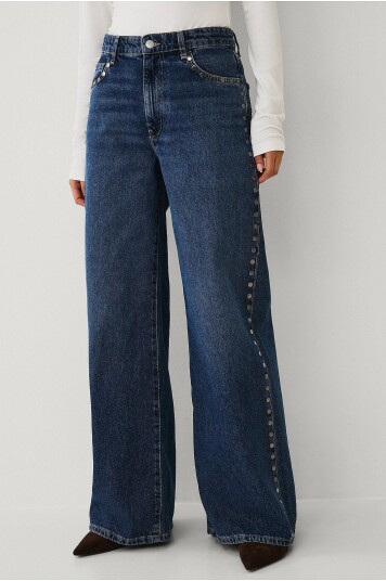 Mango Jeans Studs Blå