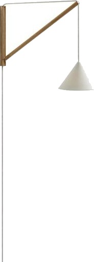 MOEBE Vegglampe Eik/ Hvit