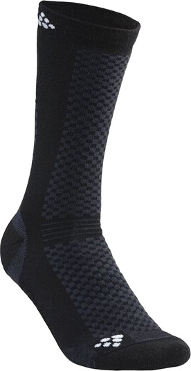 Craft Warm Mid 2-Pack Sock Black/White 34-36 Craft Warm Mid 2-Pack Sock Black/White 34-36