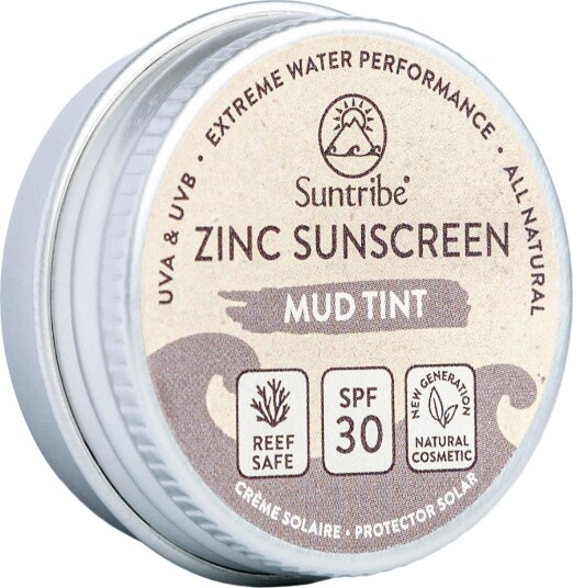 Suntribe Mini Natural Mineral Face and Sport Zinc Sunscreen SPF 30 Tinted 15 g