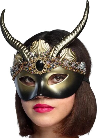 Voodoo Øyemaske med Horn Voodoo Øyemaske med Horn