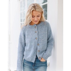 Foggy Autumn Cardigan by DROPS Design Cardigan Strikkeoppskrift str. Small