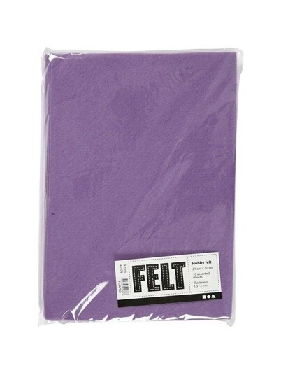 Creativ Company Hobby Felt Light Purple A4 10 Sheets