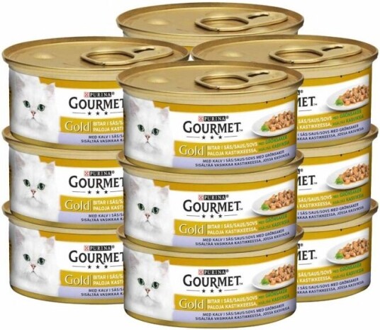 Gourmet Gold Bitar I Sås Kalv & Grönsaker 12X85 G