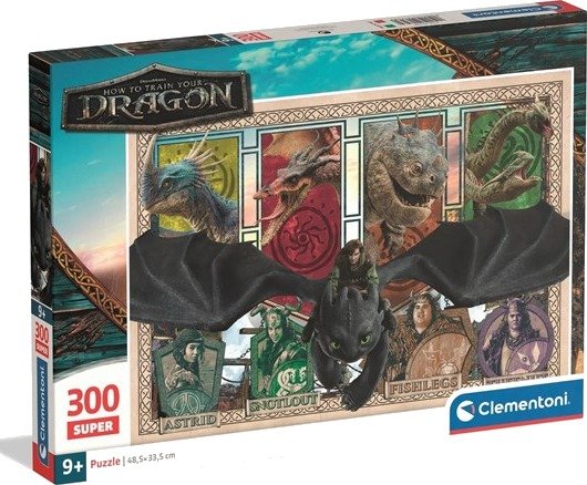 Clementoni Puzzle How To Train Your Dragon 300 pieces 2D Puslespill