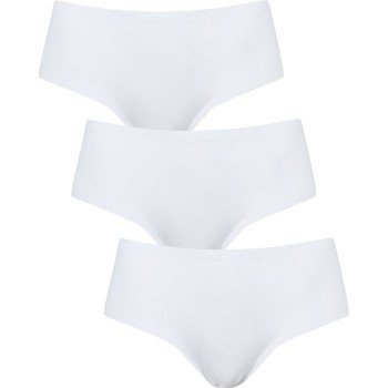 Missya Truser 3P Seamless Cotton Tai Hvit bomull Large Dame
