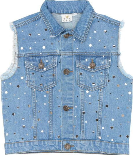 The New Tnromina Denim Vest - Blue - 146/152