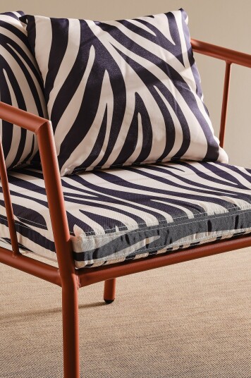 Jotex Seteunderlag Lenestol Svart zebra MENTON 1789662090
