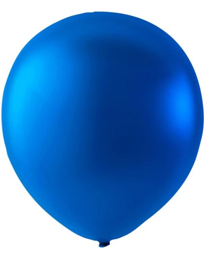 100 stk 23 cm MEGAPACK Blå Metallic Ballonger
