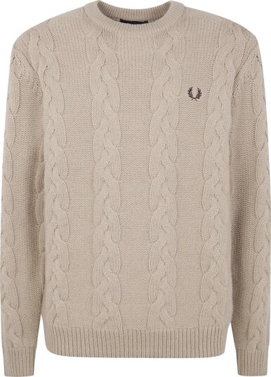 Fred Perry Herre Strikkevarer Beige M,
