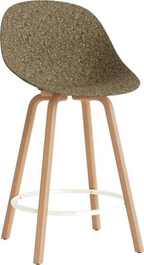 Normann Copenhagen Matt Barkrakk Med Rygg 65 cm Bøk/ Krem/Tang